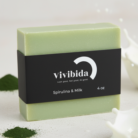 Spirulina and Milk Soap Bar